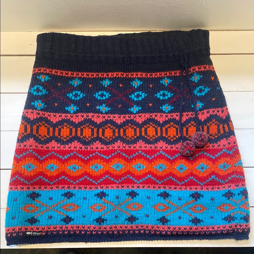 Everest Wool Women’s Colorful Knit Skirt